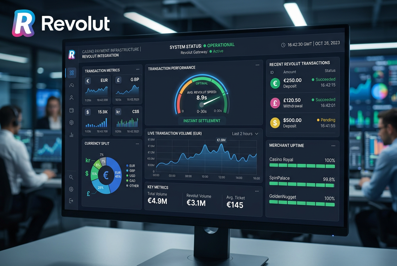 Infrastruktura płatnicza i systemy API kasyna z Revolut